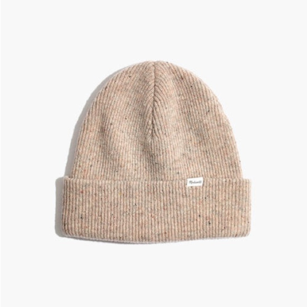 Madewell Beanie Oatmeal Beige with Specks